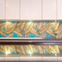 Kitchen splash backs - Kitchen splashback model Feather in ecological stone - PHYDIASTONE