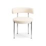 Chaises - Chaise Libera laine bouclette blanc crème - THE SOCIALITE FAMILY