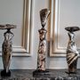 Sculptures, statuettes and miniatures - Silhouettes woman four-handed sculpture lace and mosaic - MARIE JUGE SCULPTEUR