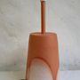 Ceramic - Vertical ceramic lamp base, "Nebulous" decor - POTERIE DU GALBE