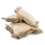 Cushions - The Jute Bonita Cushion Cover - Natural - 30x50 - BAZAR BIZAR LIVING