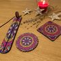 Décorations pour tables de Noël - Wooden Coaster and Incense Holder - WOOD ART IST
