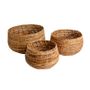 Storage boxes - Abaca Floor Basket - Set of 3 - ORIGINALHOME 100% ECO DESIGN