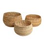 Storage boxes - Abaca Floor Basket - Set of 3 - ORIGINALHOME 100% ECO DESIGN