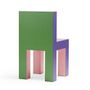 Design objects - Tagadá chair in pink, purple and green. - STAMULI