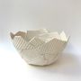 Decorative objects - Cuts\" Corrugated cardboard\ " - FANNY LAUGIER PORCELAINE