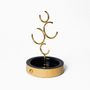 Gifts - Hoop - Jewelry Holder & Organizer - Black & Gold - KITBOX DESIGN