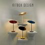 Objets design - Artist - Brass Table Lamp - Maroon - KITBOX DESIGN