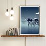 Poster - wall decoration: 2 night tiles - SI.D