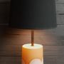 Ceramic - Vertical ceramic lamp base, "Nebulous" decor - POTERIE DU GALBE