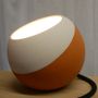 Ceramic - Vertical ceramic lamp base, "Nebulous" decor - POTERIE DU GALBE