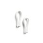 Porte-serviettes - Porte-serviettes magnétique à boucle, 9 cm, 2 pièces, blanc - ZONE DENMARK