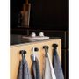 Towel racks - Magnetic towel holder with buckle, 9 cm, 2 pieces, white - ZONE DENMARK