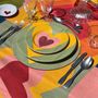 Placemats - S&B HEART Multicoloured Cork-Backed Placemats - SUMMERILL AND BISHOP