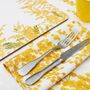 Placemats - MIMOSA Cork-Backed Placemats - SUMMERILL AND BISHOP