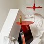 Coffee tables - Hanging table Toupy red lacquer - MADEMOISELLE JO.