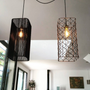 Decorative objects - Suspension tube//black lace - STRAIGHT Collection - PCM CREATION