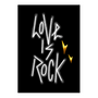 Affiches - LOVE IS ROCK - Rock n Roll A3 - Impression artistique LUX. - KIKI GUNN - PRINT WORKS