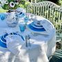 Table linen - BERNADETTE'S FALLING FLOWER Linen Tablecloths & Napkins - SUMMERILL AND BISHOP