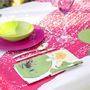 Kitchen linens - "Crocodile" Linen Tablecloth  - THE NAPKING  BY BELLAVIA HOME