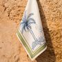 Dish towels - "Oasis" Linen Kitchen Towel - THE NAPKING  BY BELLAVIA HOME