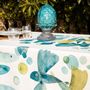Kitchen linens - "Pesci Volanti" Linen Tablecloth - THE NAPKING  BY BELLAVIA HOME