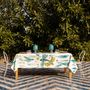 Kitchen linens - "Pesci Volanti" Linen Tablecloth - THE NAPKING  BY BELLAVIA HOME