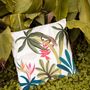 Cushions - "Amazzonia" Cotton Satin Cushion - THE NAPKING  BY BELLAVIA HOME