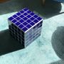 Tables basses - Cube table d'appoint - Bleu nuit - L'ATELIER DES CREATEURS