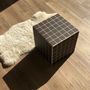 Tables basses - Cube table d'appoint - chocolat - LELYTREFRANCAISE