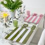 Placemats - STRIPE Cork-Backed Placemats - SUMMERILL AND BISHOP