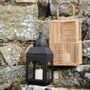 Outdoor table lamps - Squared rattan lantern - MADAM STOLTZ