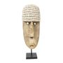 Decorative objects - The Cowrie Mask on Stand - Large - BAZAR BIZAR - COASTAL LIVING