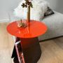 Coffee tables - Round symmetrical table red shaded - MADEMOISELLE JO.