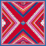 Foulards et écharpes - Grand carré de soie 90 x 90 cm – Tétouan - Soie française GOTS. - OURSE BLANCHE