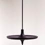 Night tables - Hanging table in black stained ash (standard size 38 cm) - MADEMOISELLE JO.