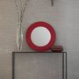 Miroirs - Grand miroir rond en cuir - SOL & LUNA
