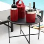 Aménagements pour bureau - Large Leather round Table - SOL & LUNA