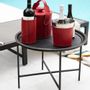 Office design and planning - Grande table ronde en cuir - SOL & LUNA