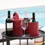Office design and planning - Grande table ronde en cuir - SOL & LUNA