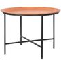 Coffee tables - Grande table ronde en cuir - SOL & LUNA