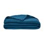 Throw blankets - Jazzy Petrol Blue - Plaid and bedspread - ESSIX