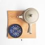 Linge de table textile - Teinture japonaise au pochoir Coaster 8 Happy Patterns - EBISUYA