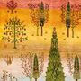 Tapis design - Multiple Trees meets Woodlands in Spring, Zollanvari Super Fine Gabbeh - ZOLLANVARI INTERNATIONAL