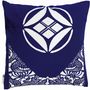 Fabric cushions - Japanese stencil dyeing Sashiko cushion cover  50cm - EBISUYA