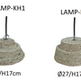 Suspensions - DECORATIVE  LAMPS MADE OF ESPARTO, DOUME , RAPHIA  - AMAL LINKS