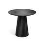 Dining Tables - Table ronde Jeanette en bois massif de Mindy noir Ø 90 cm - KAVE HOME