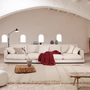 Sofas for hospitalities & contracts - Gala 6 seater sofa in white, 390 cm - KAVE HOME