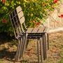 Lawn chairs - ALICANTE stacking chair. - EZEÏS