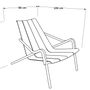 Lawn armchairs - FLEOLE lounge armchair, stackable - EZEÏS